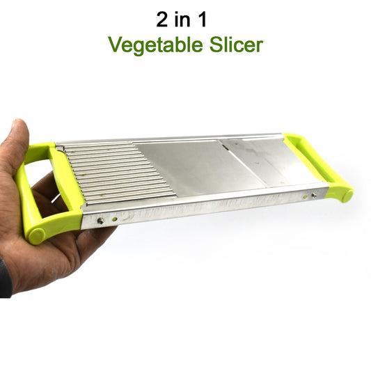 2 In 1 Potato Slicer Used In All Kinds Of Household Kitchen Purposes For Cutting And Slicing Of Potatoes.
