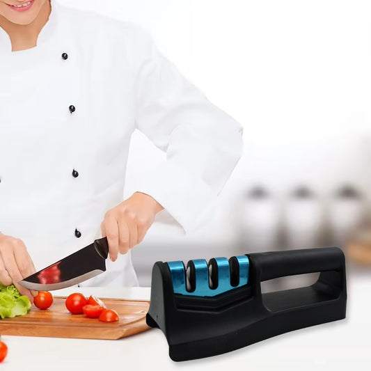 Knife Sharpener For Kitchen Knife Sharpener With Vegetable Chopper And Fish Scale Remover Handheld Knives Pocket Knife Sharpener Knife Sharpener For Chefs Serrated Knife (9in1)