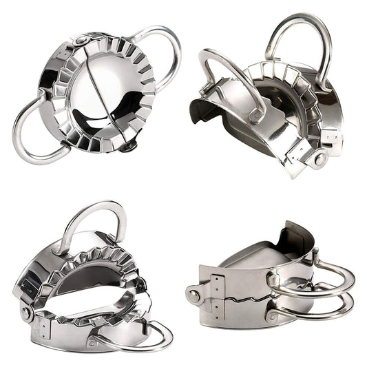 Stainless Steel Dumpling Maker Dough Cutter Pie Mold Tool.