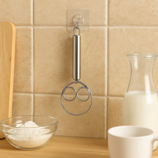 2-piece Stainless Steel Spiral Hand Whisk - (2 Pc Set)