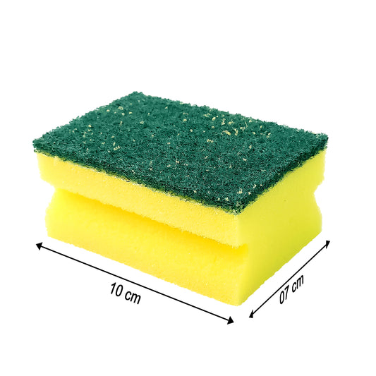 Scrub Sponge 2 In 1 Pad For Kitchen Sink Bathroom Cleaning Scrubber