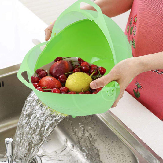 Apex Smart Basket 3in1 Multiuse Fruit And Vegetable Bowl (1 Pc Mix Color)
