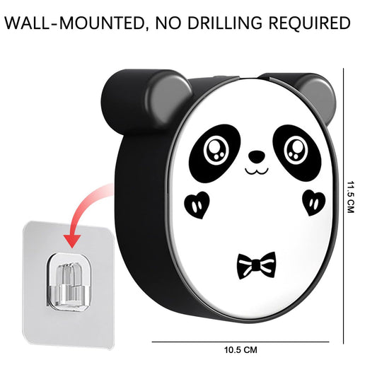 Plastic Cute Panda Soap Box Wall Mounted Flip-top Drain Soap Case (1 Pc)