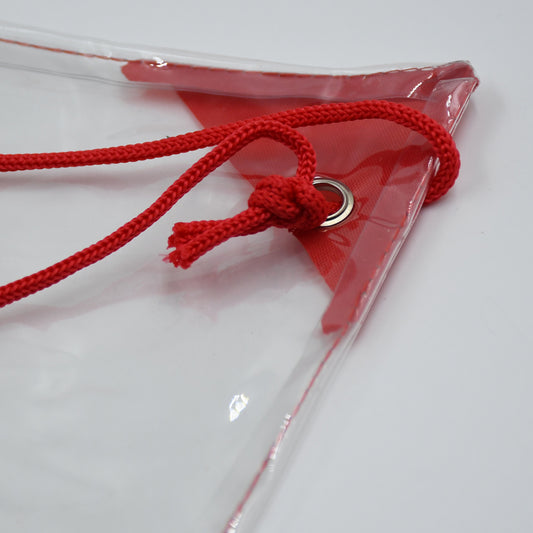 Plastic Waterproof Pouch Transparent Stadium Bags Clear String Bag For Gym Concert Travel Beach Swimming Sport