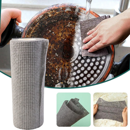 Disposable Kitchen Cleaning Cloth Roll 25 Sheets (23x19 Cm)