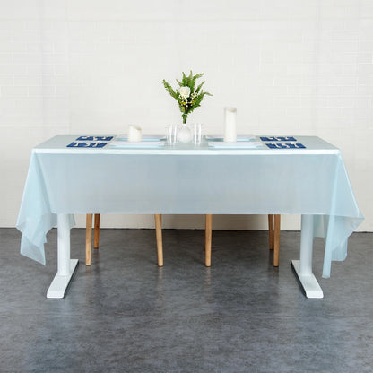 Waterproof Disposable Plastic Table Cover 137  183 Cm