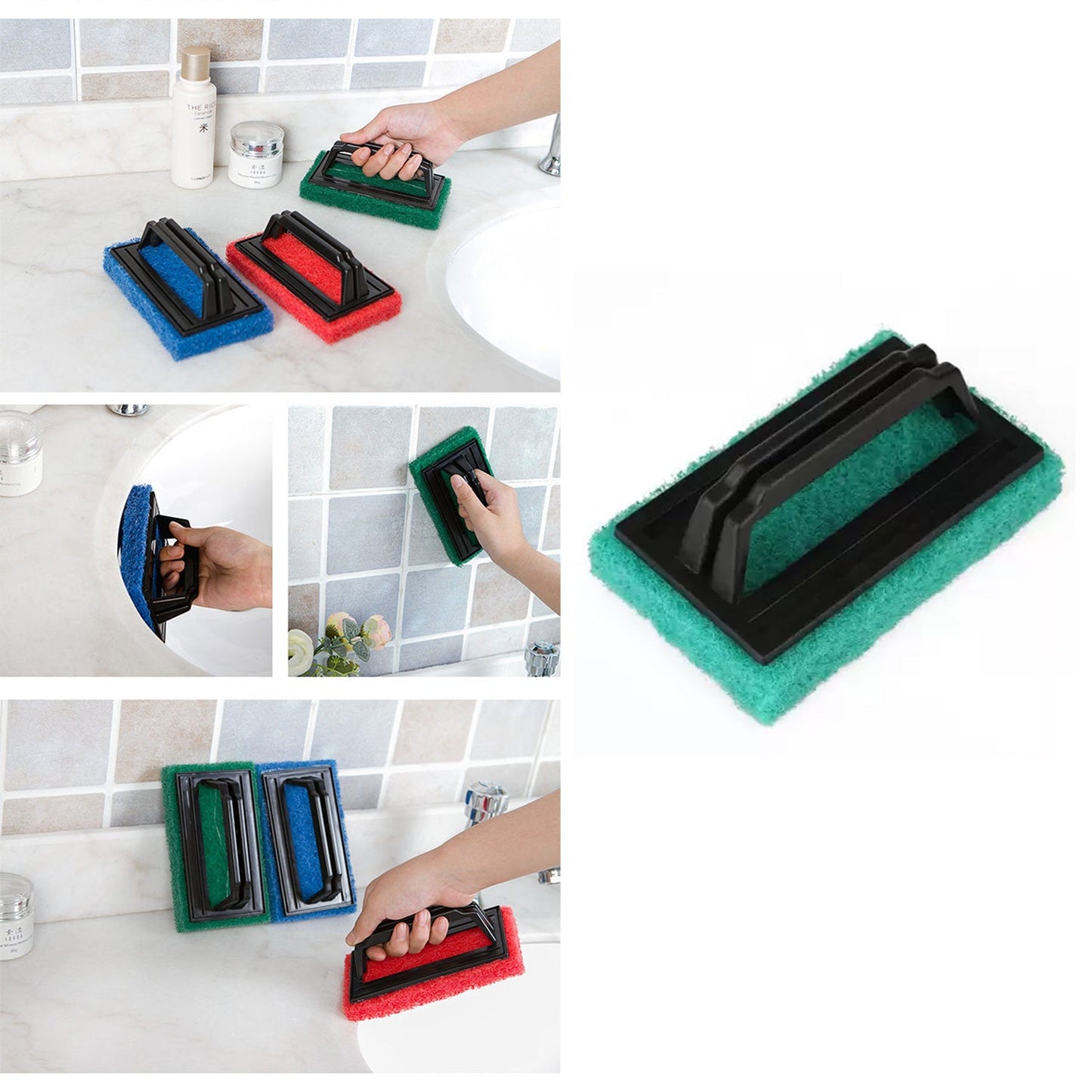 Handle Scrubber Brush Widely Used By All Types Of Peoples For Washing Utensils And Stuffs In All Kinds Of Bathroom And Kitchen Places Etc.