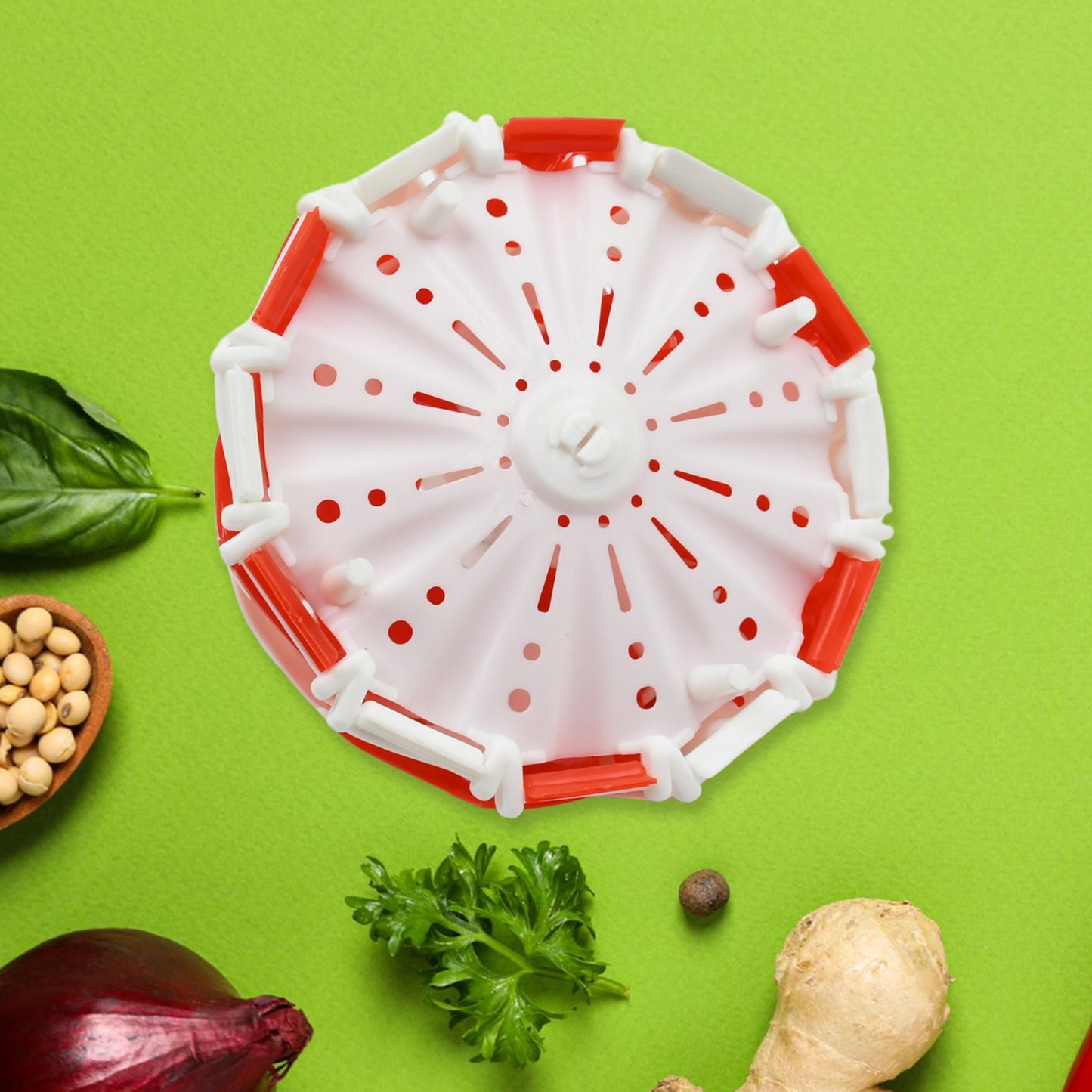 Folding Fruit Basket  Foldable Basket  Fruit Bucket Basket With Hanging Stand  Fruit And Vegetables Basket  Foldable Lotus Shape Basket Tray For Multi-use (1 Pc)