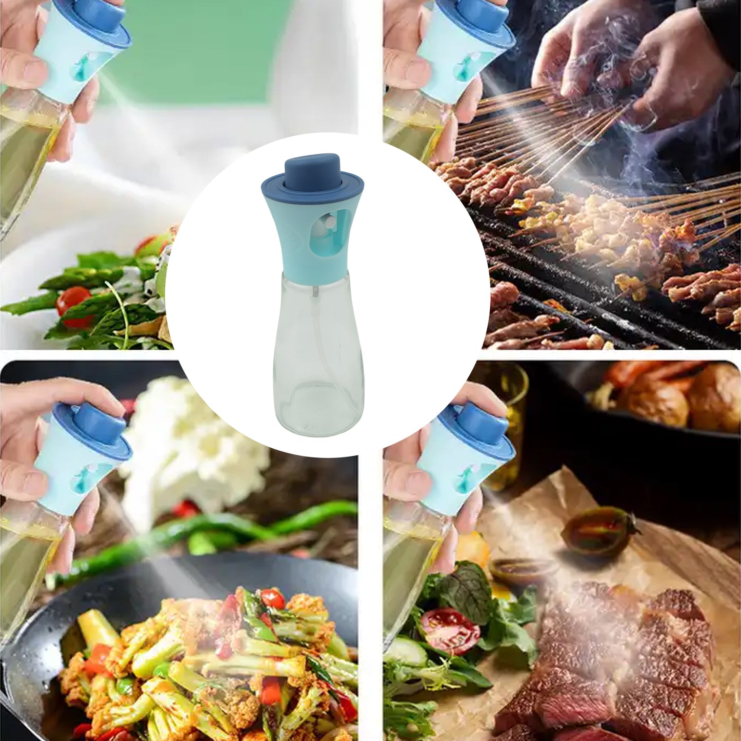 Oil Dispenser Bottle Oil And Vinegar Cruet Oil Sprayer Dispenser Olive Oil Dispenser 170 Ml Mist Oil Spray Bottle For Cooking With Plastic