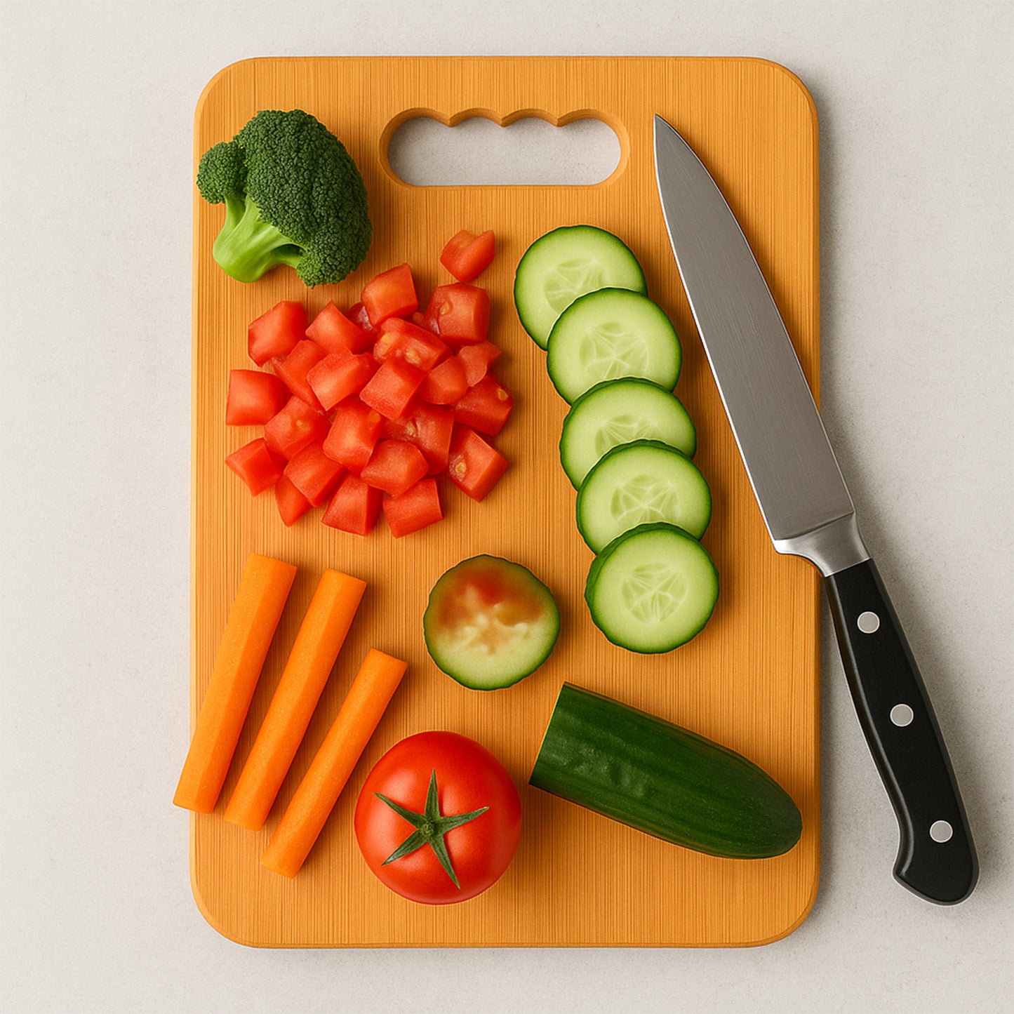 Wooden Chopping Board For Vegetable Cutting  Kitchen Use