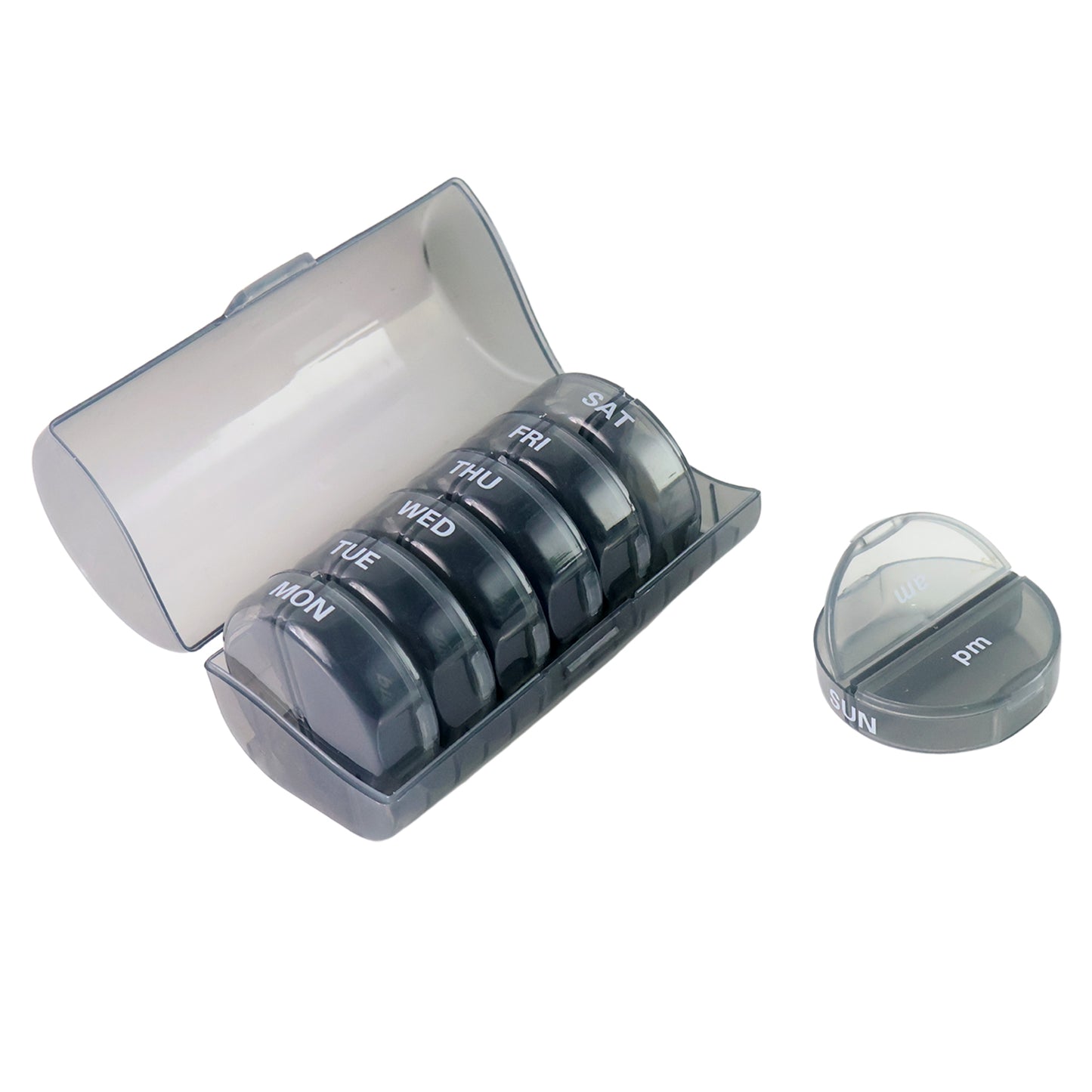 Weekly Pill Organizer 2 Times A Day Travel 7 Day Pill Box Twice A Day Daily Medicine Pill Case With Large Compartments