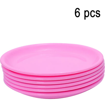 Round Shaped Mini Soup Platesdishes - 6 Pcs