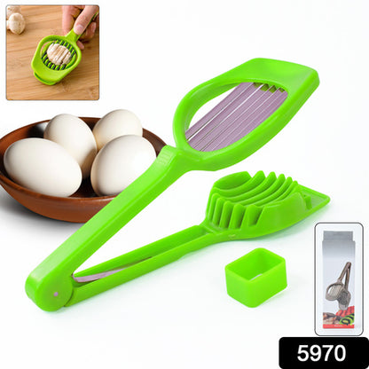Multipurpose Slicer With Seven Blades Egg Slicers Stainless Slicer Strawberry Tomato Kiwi Fruit Cutter Divider Separator