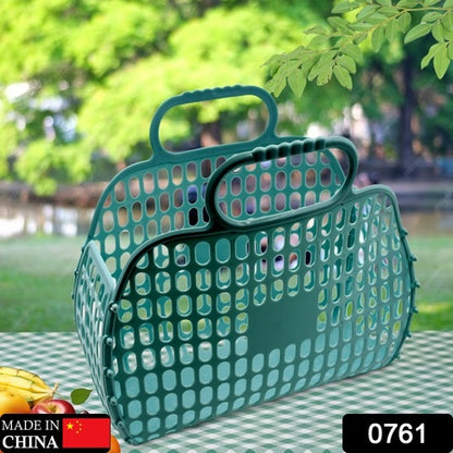 Grocery Vegetable Foldable Smiley Non-woven Fabric Shopping Bag