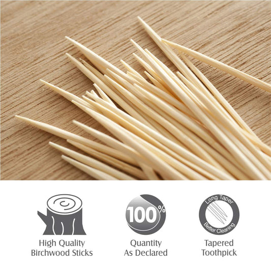 Wooden Toothpicks With Dispenser Box