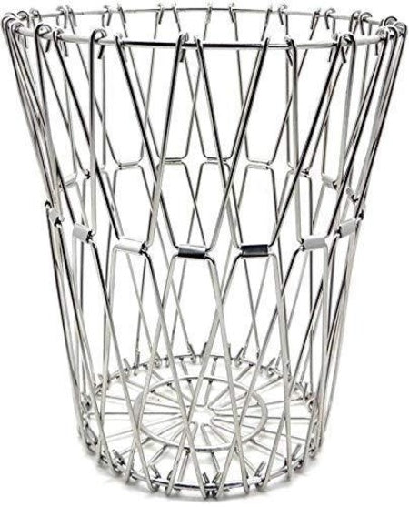 Multipurpose Fruit Basket Stainless Steel Wire Bowl Foldable Basket For Vegetable  Fruits  Dining