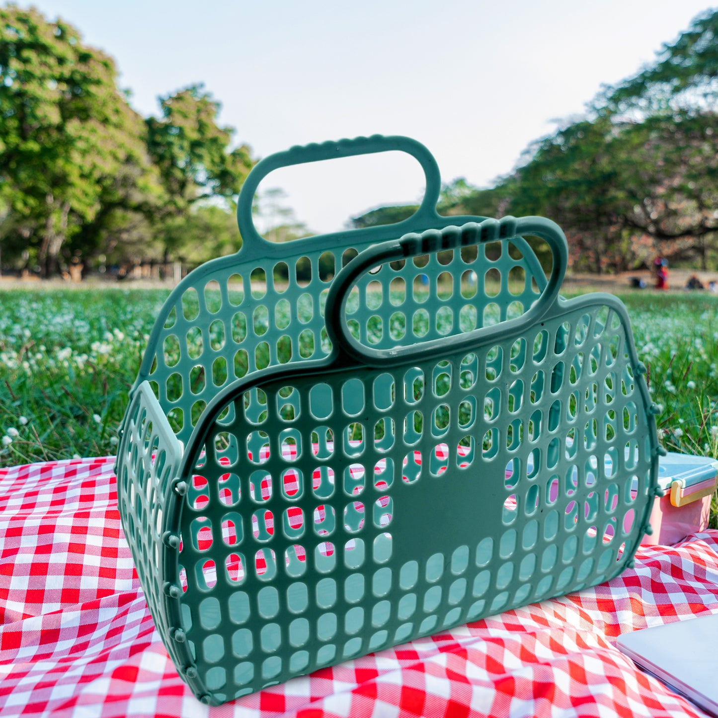 Grocery Vegetable Foldable Smiley Non-woven Fabric Shopping Bag
