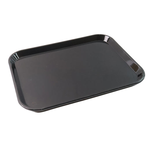 Plastic Serving Tray  Plate  40  30 Cm (1 Pc  Black)