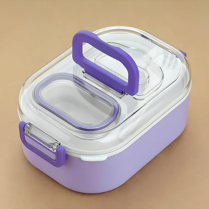 Multi-functional 1 Set Leakproof Lunch Box With Cutlery  Tumbler