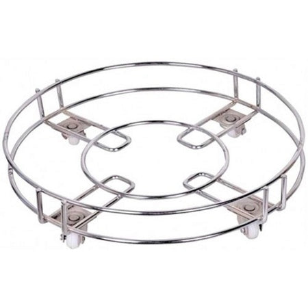 Stainless Steel Gas Cylinder Trolley With Wheels Lpg Cylinder Roller Stand Movable Trolley