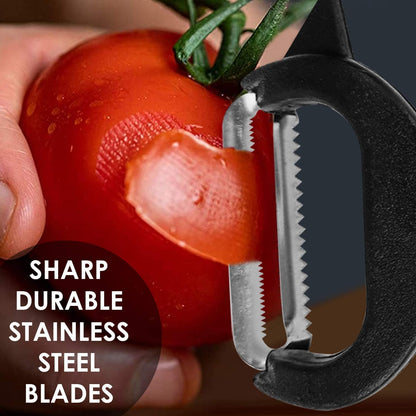 2-in-1 Double Julienne And Vegetable Peeler