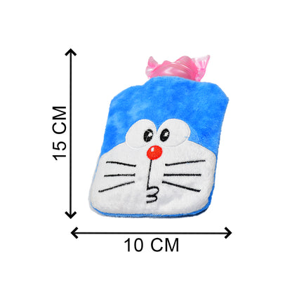 Doremon Small Hot Water Bag With Cover For Pain Relief Neck Shoulder Pain And Hand Feet Warmer Menstrual Cramps.