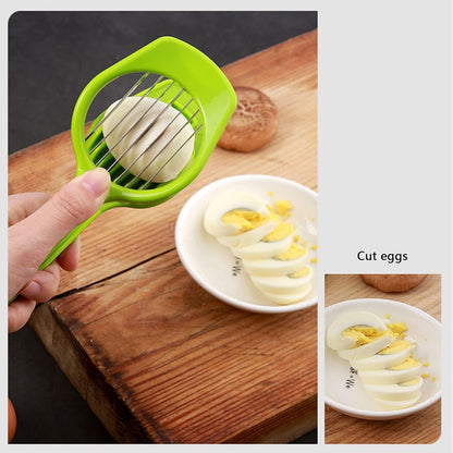 Multipurpose Slicer With Seven Blades Egg Slicers Stainless Slicer Strawberry Tomato Kiwi Fruit Cutter Divider Separator