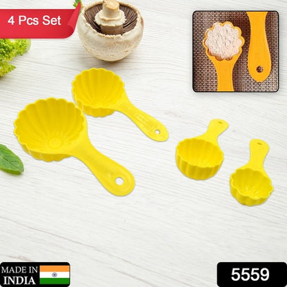 Plastic Kitchen Tool Mould  Ladoo Mould Spoon Ladoo Making Spoon Set For Kitchen Multipurpose Plastic Ladoo Mold For Making Different Variety Of Ladoo (4 Pcs Set)