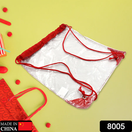 Plastic Waterproof Pouch Transparent Stadium Bags Clear String Bag For Gym Concert Travel Beach Swimming Sport