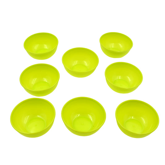 Multipurpose Small Round Plastic Bowl  Katori Microwave Safe Reusable Lightweight Bowl Dishwasher Safe Chutney Bowl (8 Pcs Set)