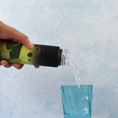 Cute Cartoon Printed Plastic Water Bottle (300 Ml  1 Pc)