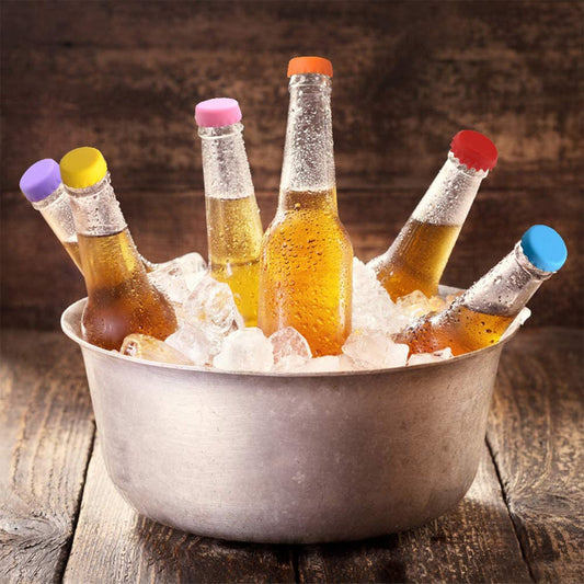 Beer Savers Caps 6pc Used In Soda And Cold-drink Bottles For Covering Bottle Mouth.