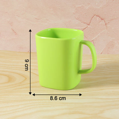Square Melamine Mug  Premium Durable Lightweight Cup (1 Pc)