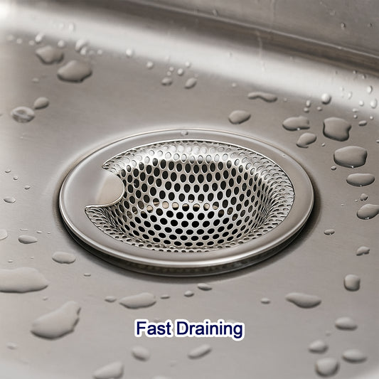 Stainless Steel Kitchen Sink Drain Strainer  Stopper (Medium  1 Pc)