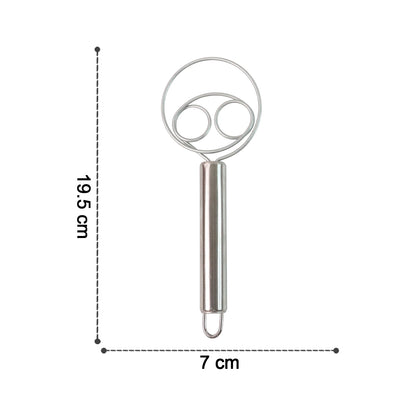 2-piece Stainless Steel Spiral Hand Whisk - (2 Pc  Set)