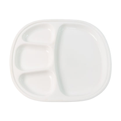 Plastic Large Compartment Dinner Plate  Thali With 4 Sections