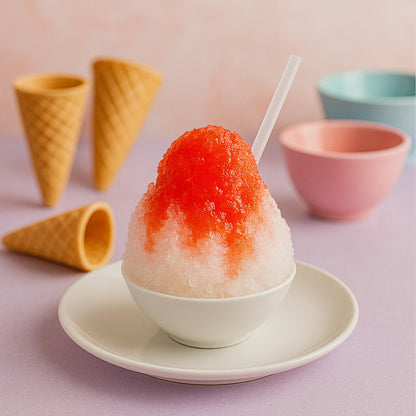 Manual Ice Crusher  Snow Cone Maker With Hand Crank