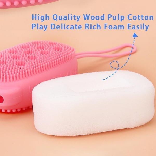 Silicone Bubble Bath Spa Super Soft Body Scrubbing Brush