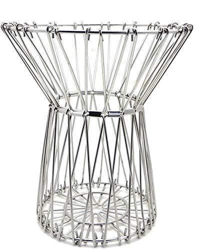 Multipurpose Fruit Basket Stainless Steel Wire Bowl Foldable Basket For Vegetable  Fruits  Dining