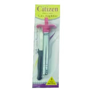 Stainless Steel Electronic Gas Lighter And Knife (2 In 1)