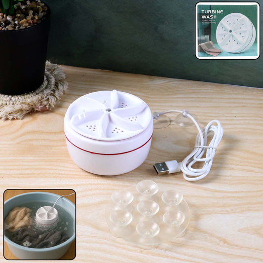 Mini Washing Machine Turbine Washing Machine Door Hinge  Lightweight Turbo Washer With Usb Cable For Home Camping College Rooms Use