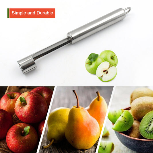 Fruit Core Stainless Steel Set Core Remover For Apple And Pear Kitchen Prep Tool Fruit Core Remover Tool With Soft Handle Apple Corer Stainless Steel Kitchen Gadget Dishwasher Safe